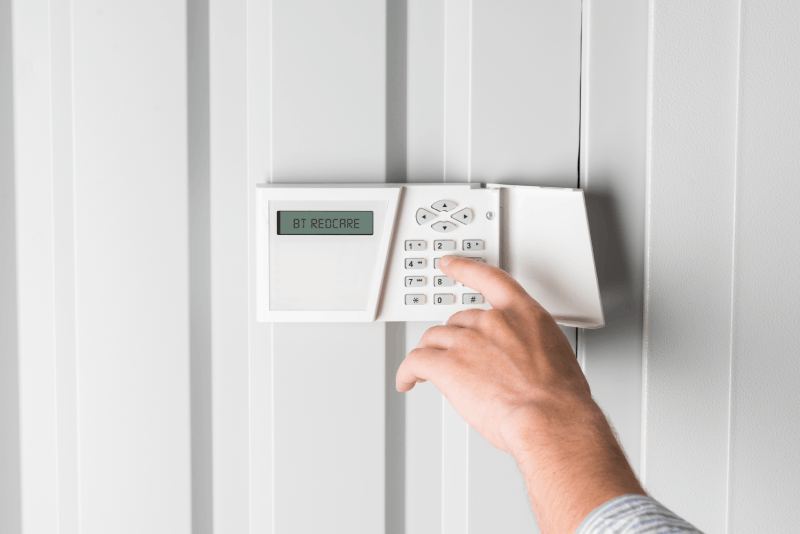 Alarm signalling system keypad